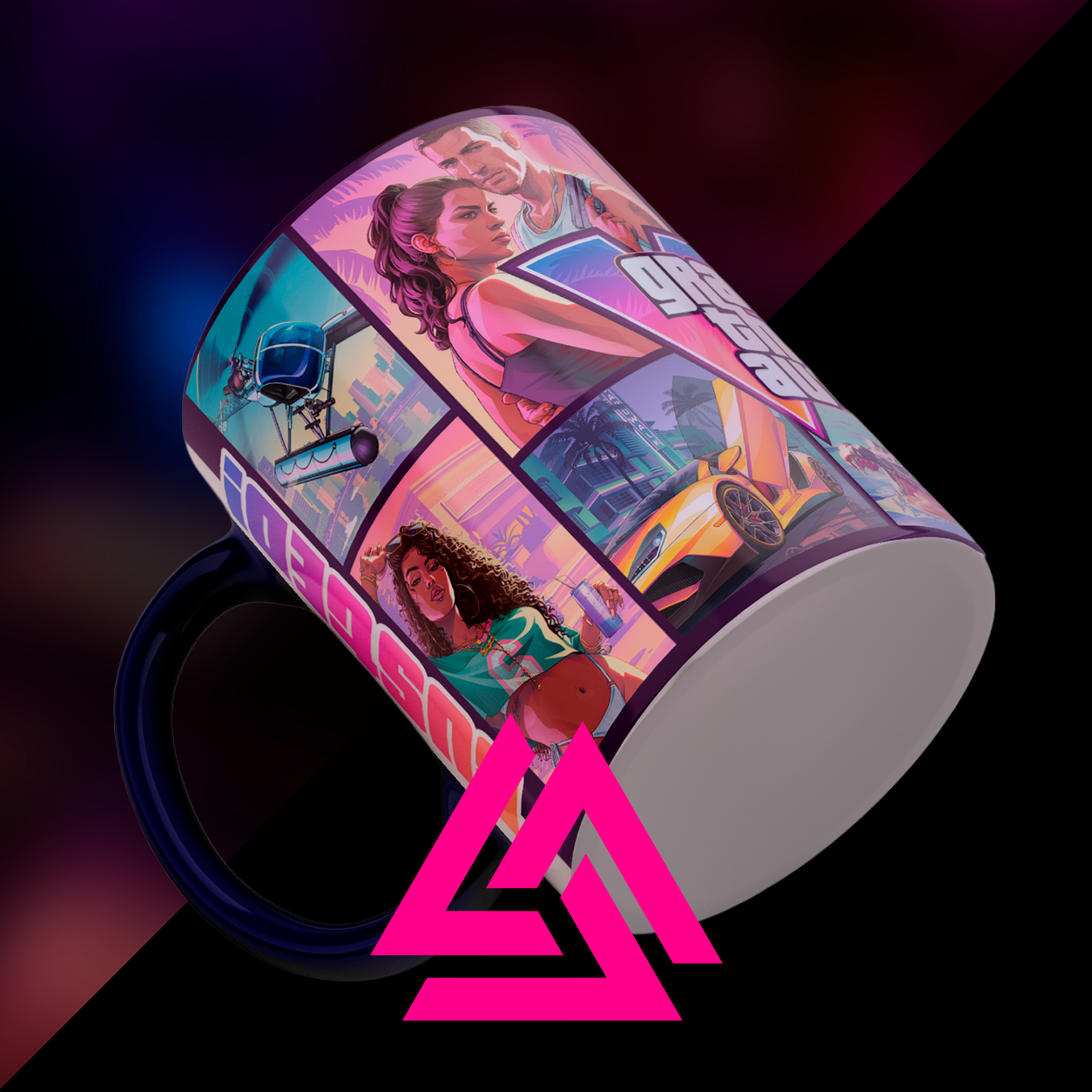 Foto da caneca gamer Mugstore em ângulo frontal