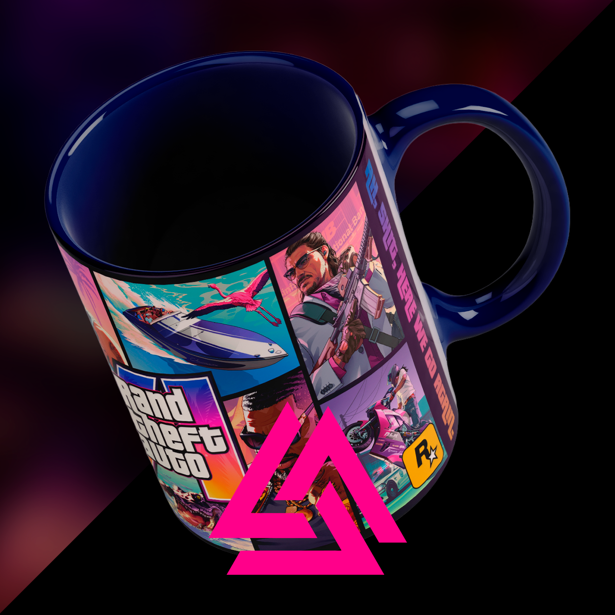 Foto da caneca gamer Mugstore em render premium